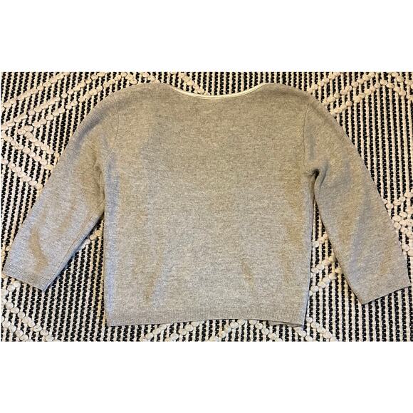 Vintage Great American Sweater Company, Oatmeal, One Button Open Cardigan, M - Picture 3 of 3